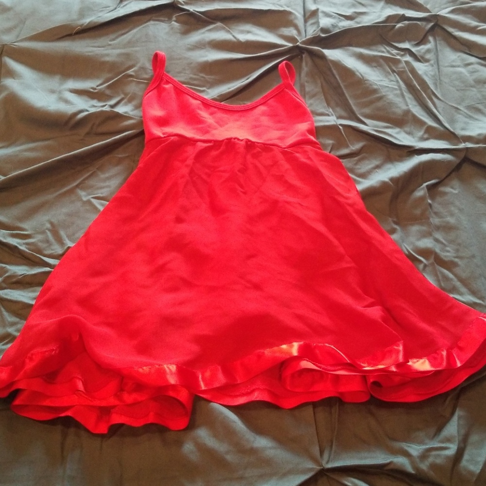 Little girls red lyrical dress sc